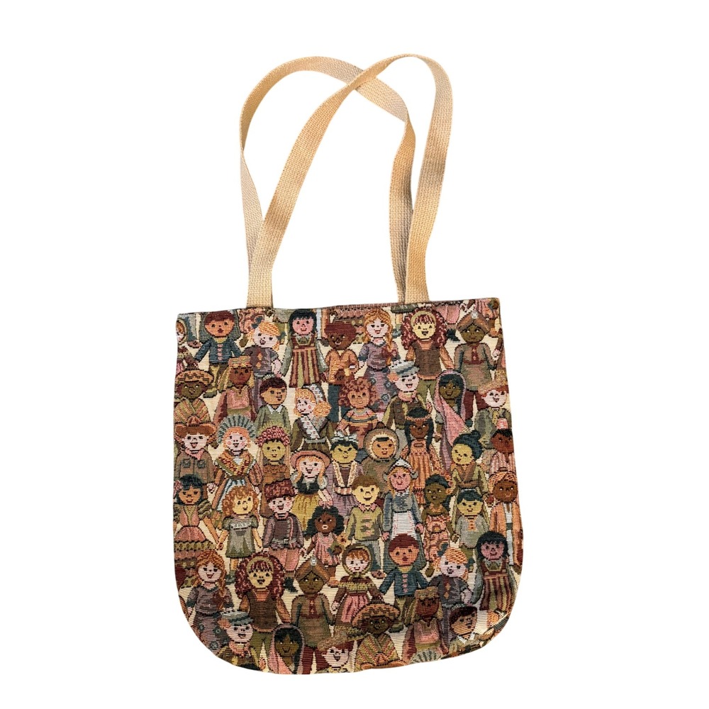 Unbranded Tapestry Tote Bag Womens Medium Multi Excellent Children of the World